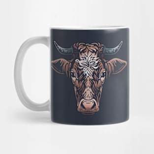 Cow Tattoo Illustration Mug